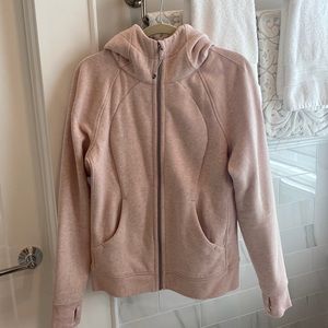 Lululemon EUC Light Pink zipper jacket - Size 10